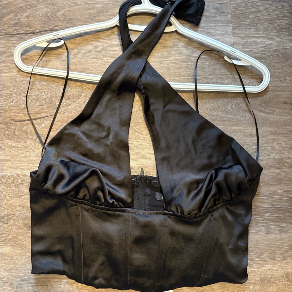 Dynamite Black Satin corset